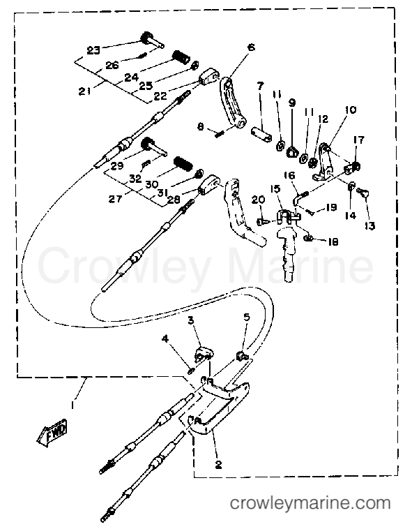 Yamaha Motors 6LF - REMOTE CONTROL ATTACHMENT