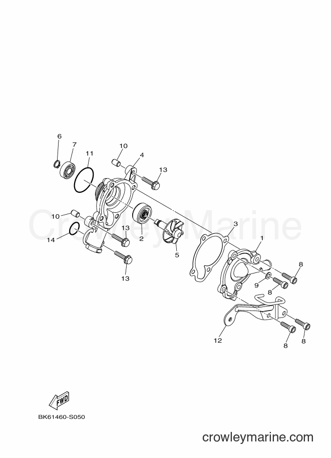 2017 Street Bike YZF155 - YZF155 (B9B2) [010] - WATER PUMP