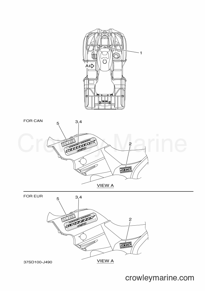 2010 ATV YFM450FWAN - YFM450FWAN (37SD) [010] - GRAPHICS