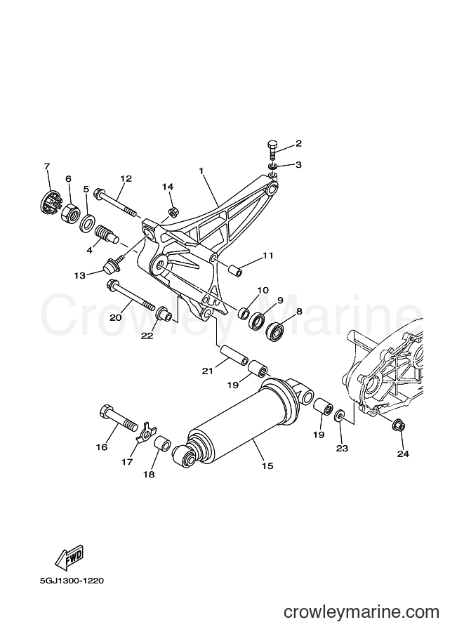 2003 Scooter XP500 - XP500 (5GJ9) [090] - REAR ARM & SUSPENSION