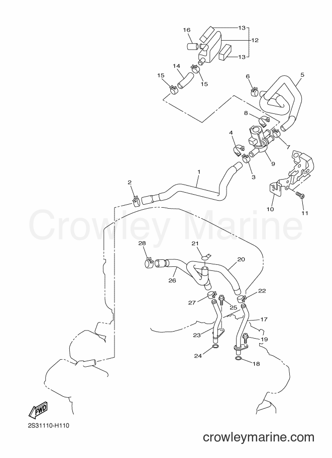 Yamaha Motors VMX17 (2S3T) [010] - AIR INDUCTION SYSTEM