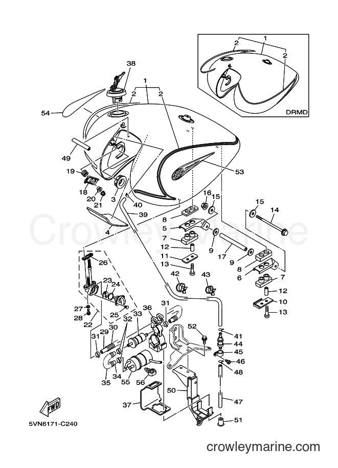 Yamaha Motors XV1700A (5VN6) [010] - FUEL TANK