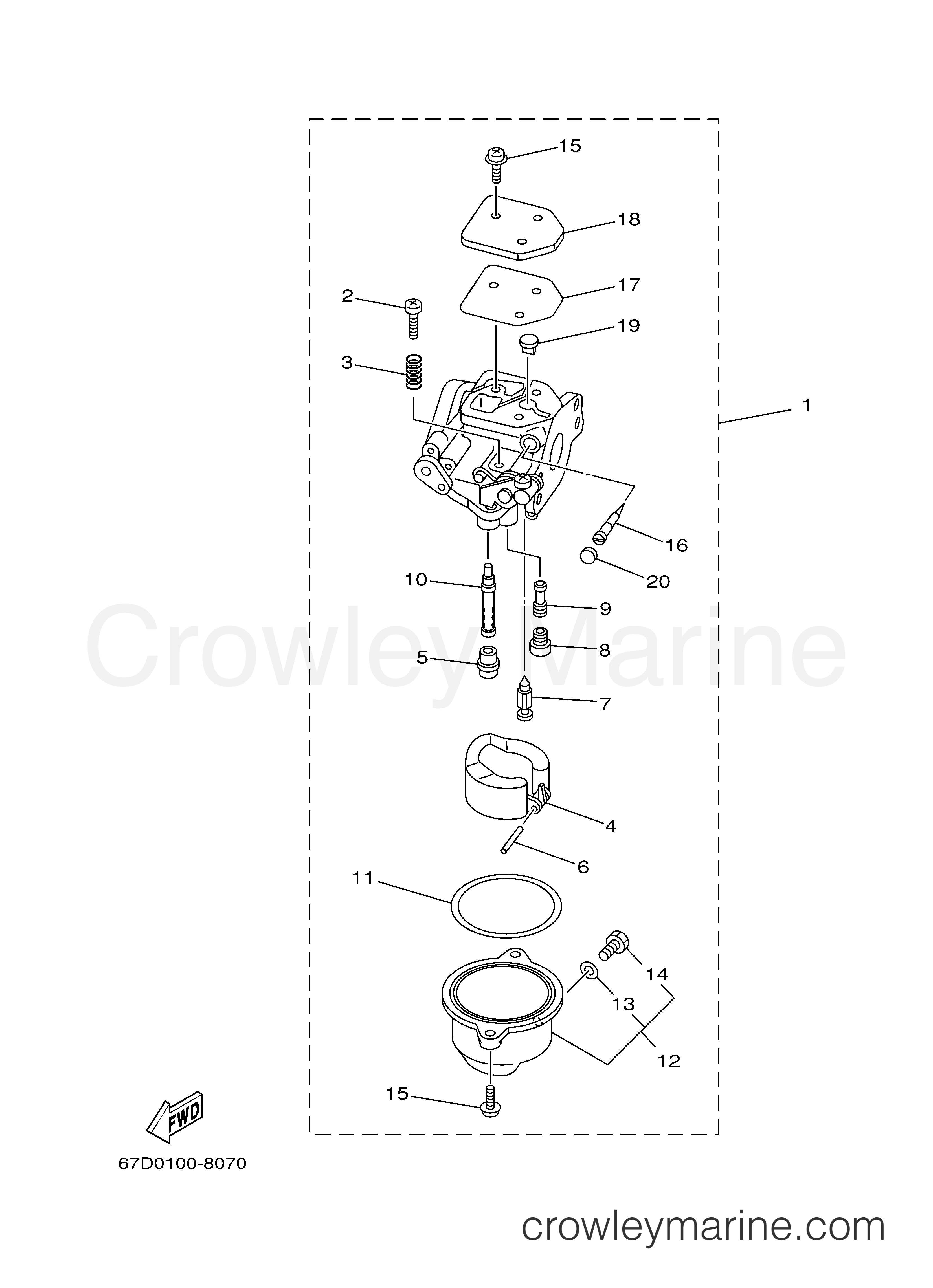 Yamaha Motors F4MLHB - CARBURETOR