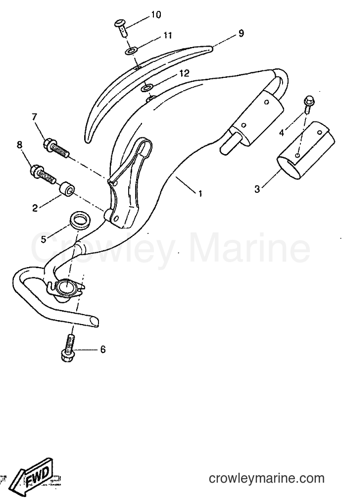 1997 Scooter YQ50 - YQ50 (5BS1) [999] - EXHAUST