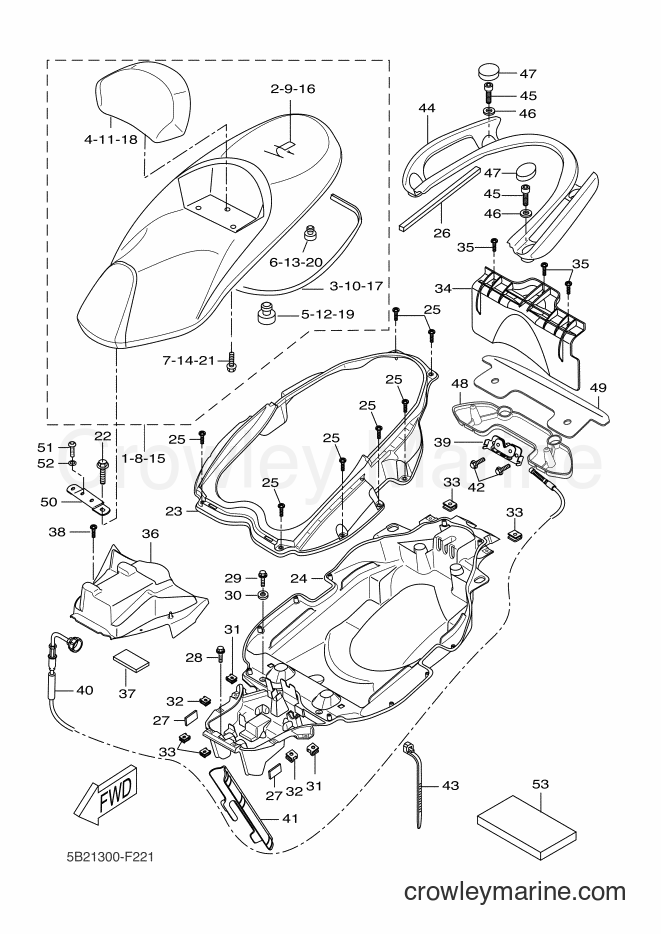 2007 Scooter VP250 - VP250 (5B21) [070] - SEAT