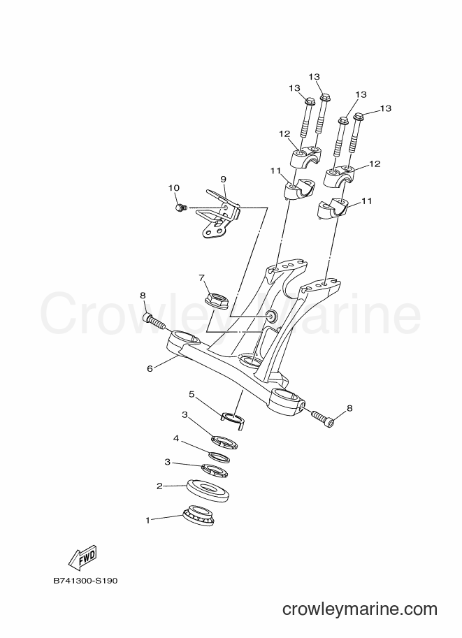 Yamaha Motors CZD300-A (B741) [010] - STEERING