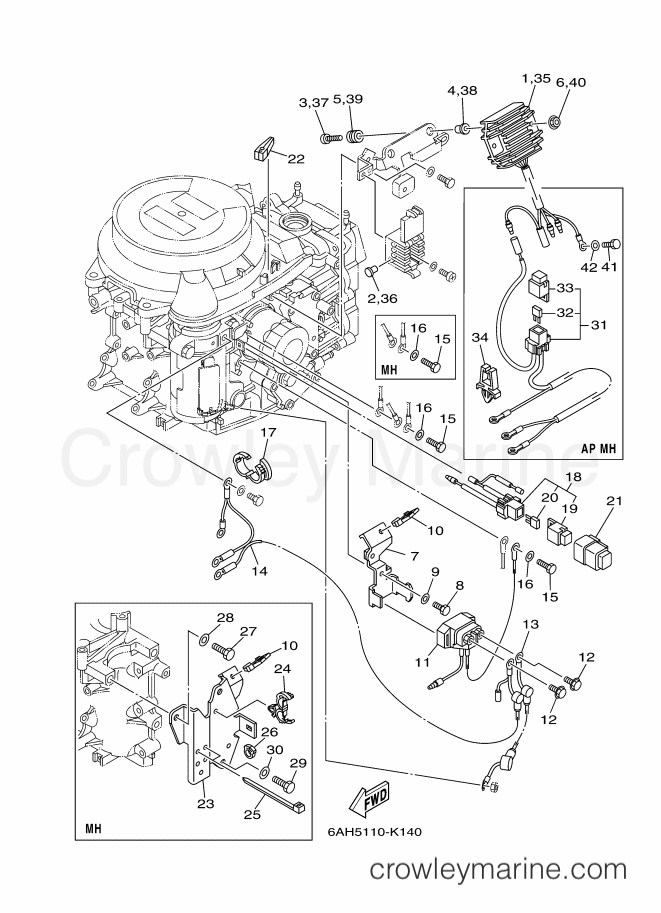 Yamaha Motors F15CMHL (6AG7) [410] - ELECTRICAL 2