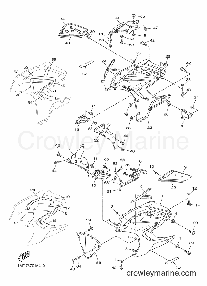 2013 Sport Bike FJR1300A - FJR1300A (1MC2) [010] - COWLING 2