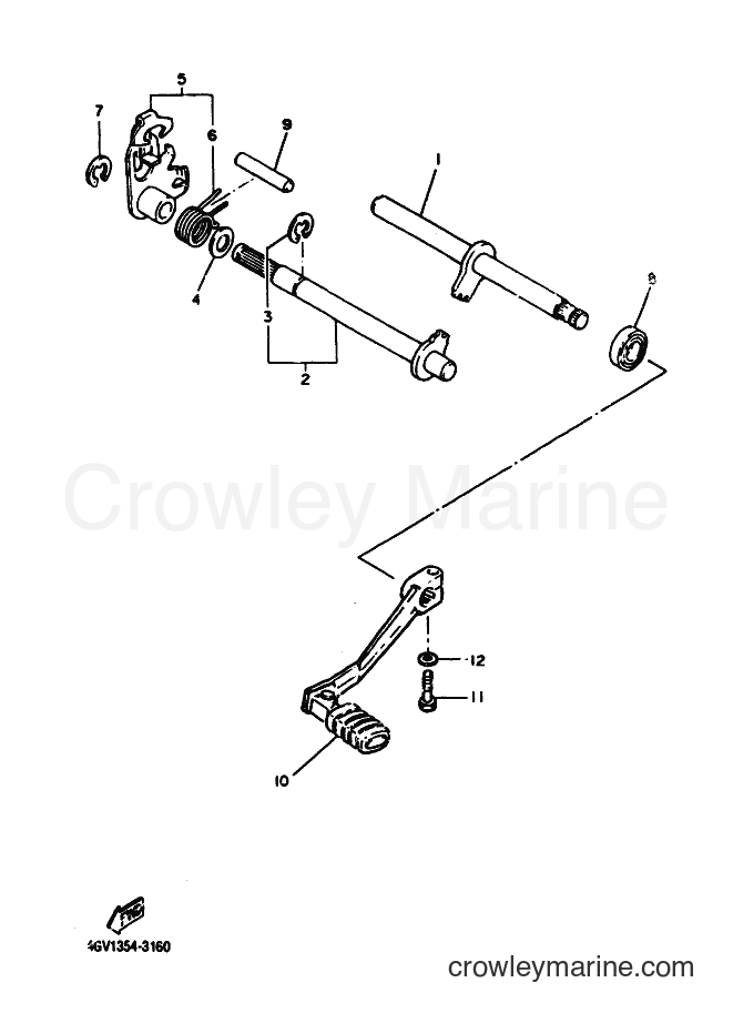 2004 Dirt Bike TT600RE - TT600RE (5CH5) [02A] - SHIFT SHAFT