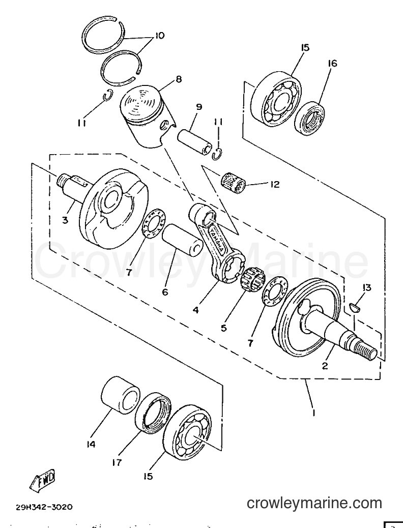 1987 Dirt Bike TY80B (SUPPLEMENT - - TY80B (SUPPLEMENT - (451) [999] - CRANKSHAFT & PISTON