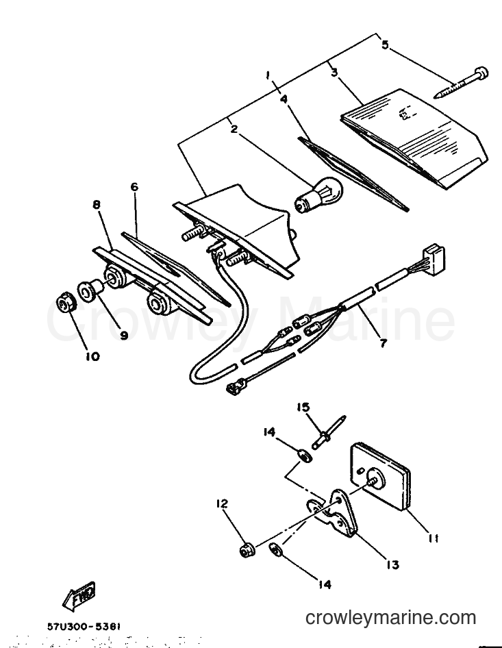 1987 Dirt Bike DT125 - DT125 (35A) [999] - TAILLIGHT