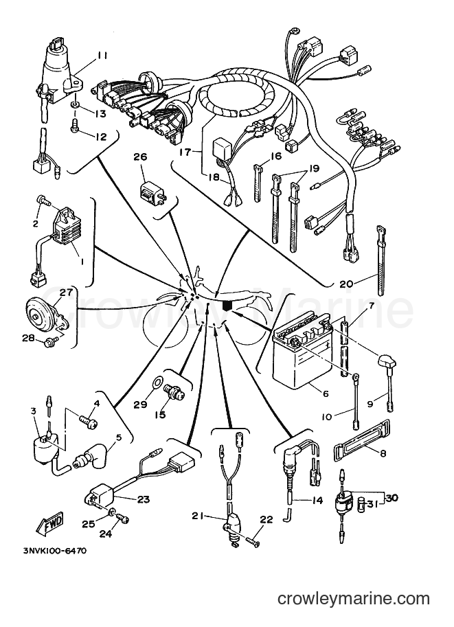 2001 Dirt Bike XT350 - XT350 (5LJ3) [010] - ELECTRICAL 1