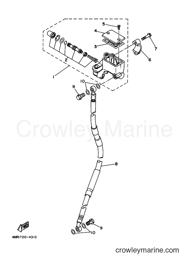 1994 Dirt Bike TT250R - TT250R (4MR1) [010] - FRONT MASTER CYLINDER