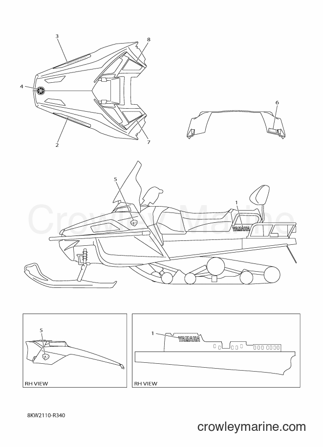 Yamaha Motors VK10F (8KW2) [020] - EMBLEM