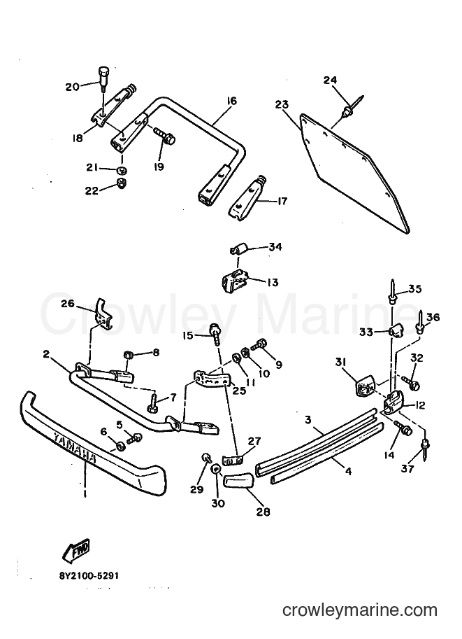 1988 Snowmobile EC340 - EC340 (84H0) [010] - BUMPER