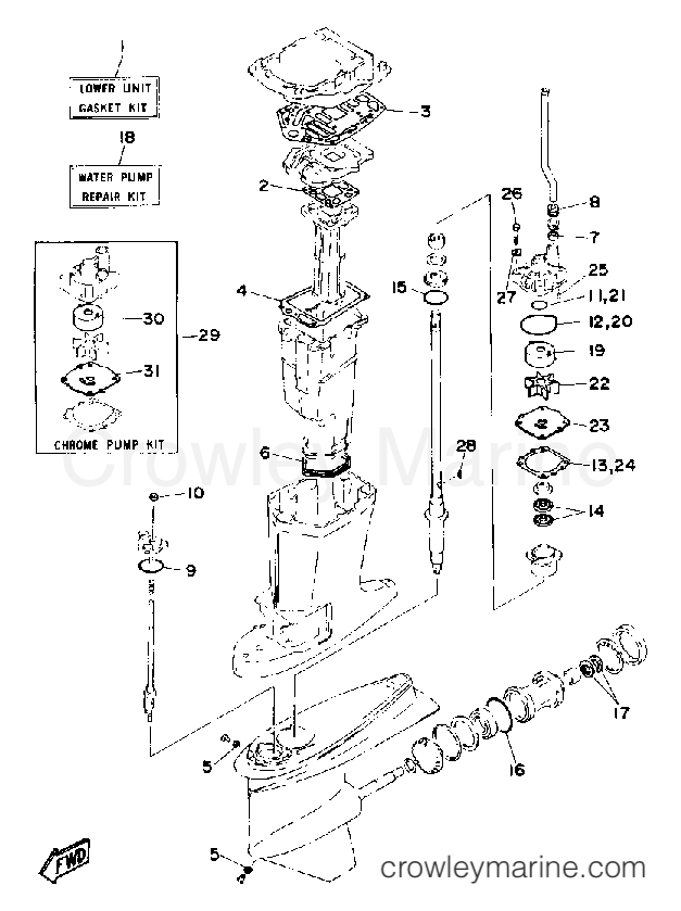 Yamaha Motors L130ETXDA - REPAIR KIT 2