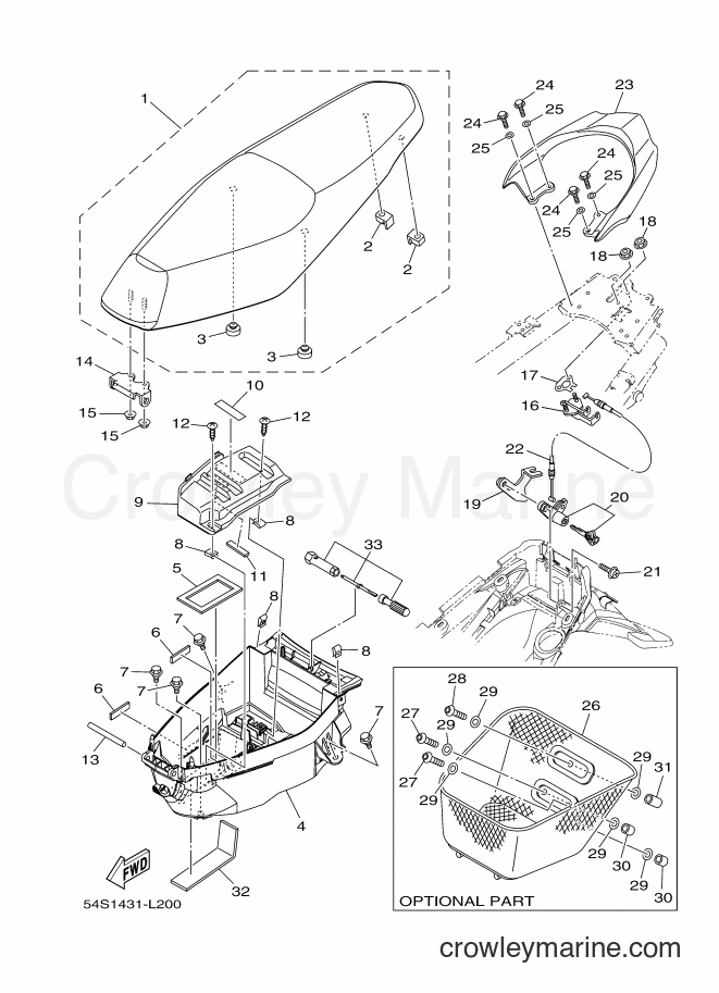 Yamaha Motors AL115FC (54S2) [010] - SEAT