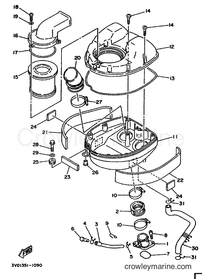 Yamaha Motors TDM850 (3VD1) [999] - INTAKE