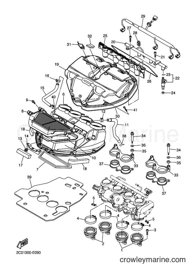 2006 Sport Bike YZF-R6 - YZF-R6 (2C01) [080] - INTAKE