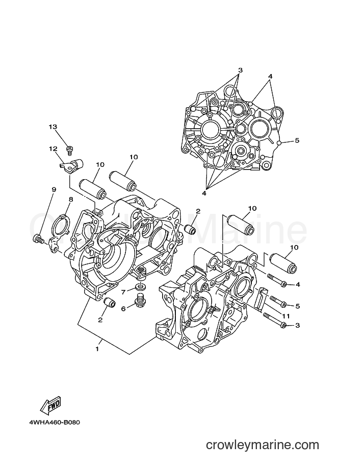 2003 Street Bike V110E - V110E (4WHB) [010] - CRANKCASE