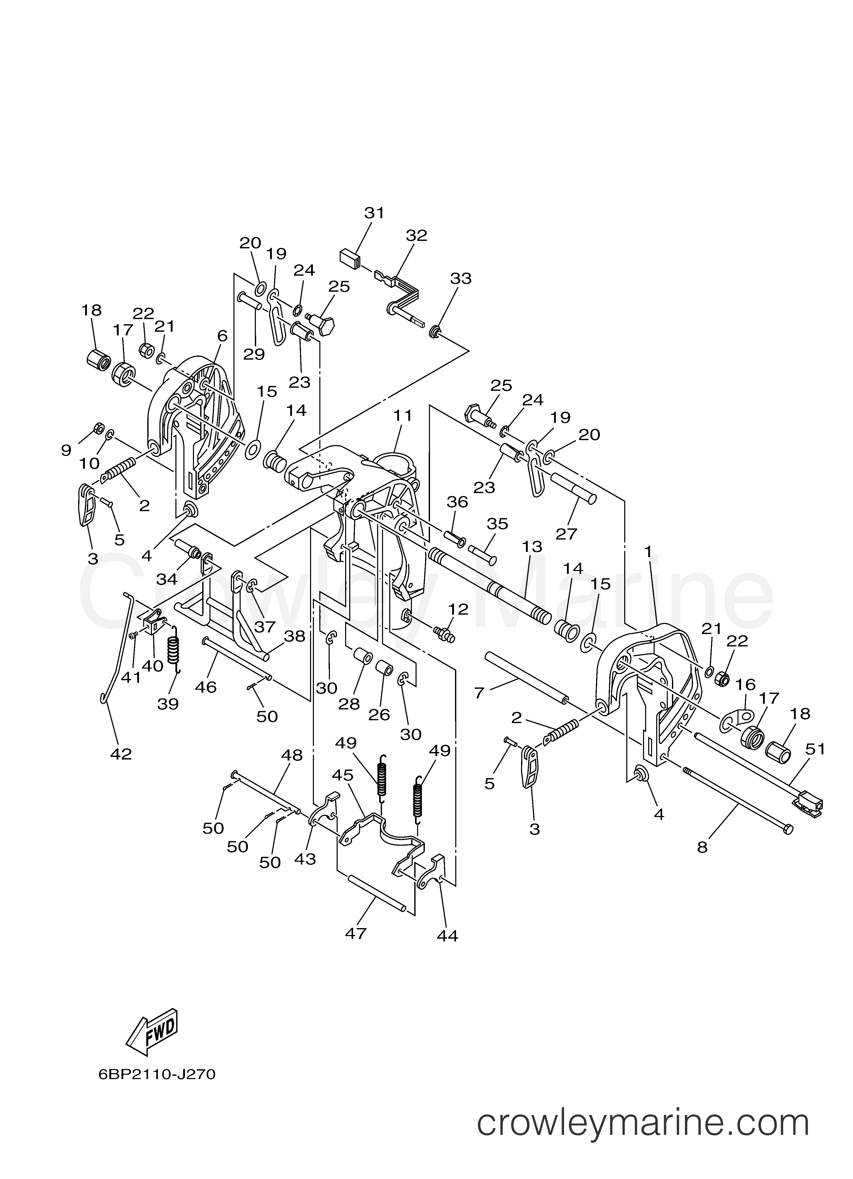 Yamaha Motors F25LMHA - BRACKET 2