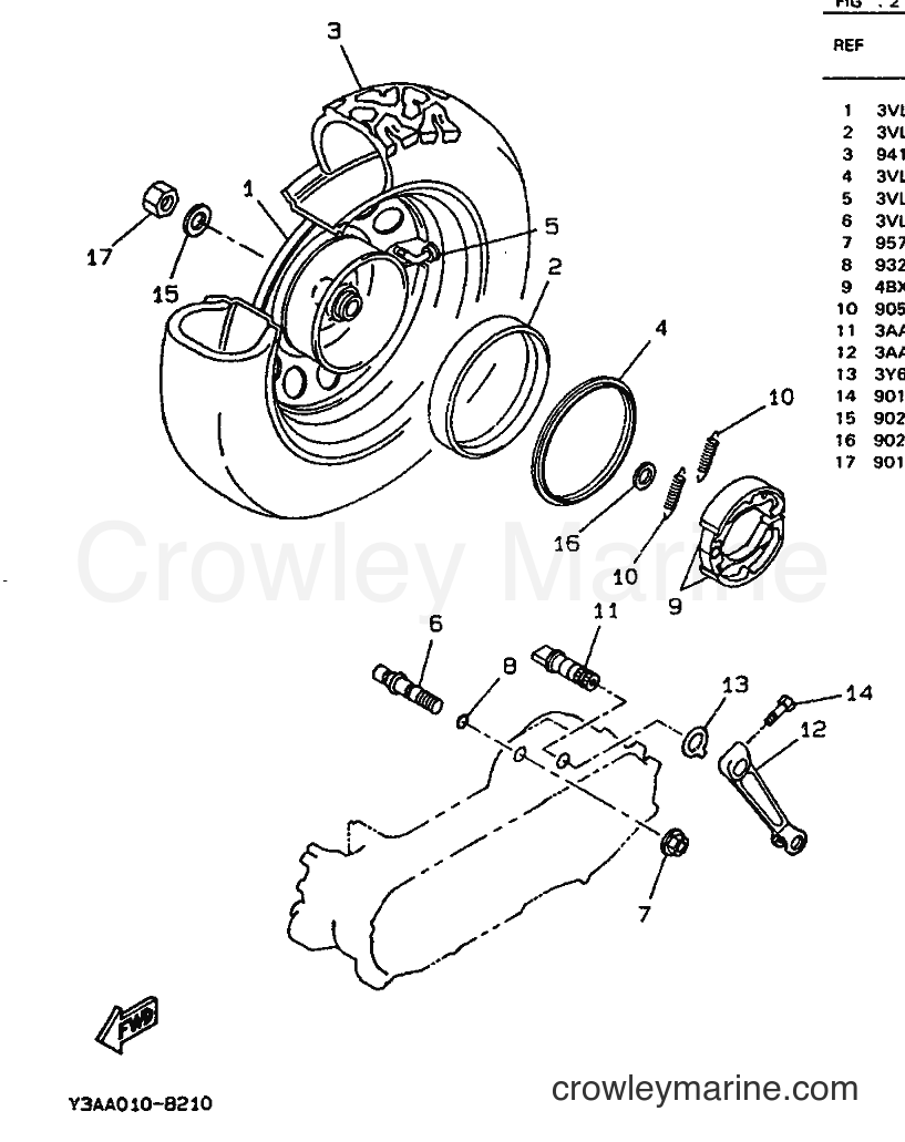 1994 Scooter CW65 - CW65 (4GP2) [999] - REAR WHEEL