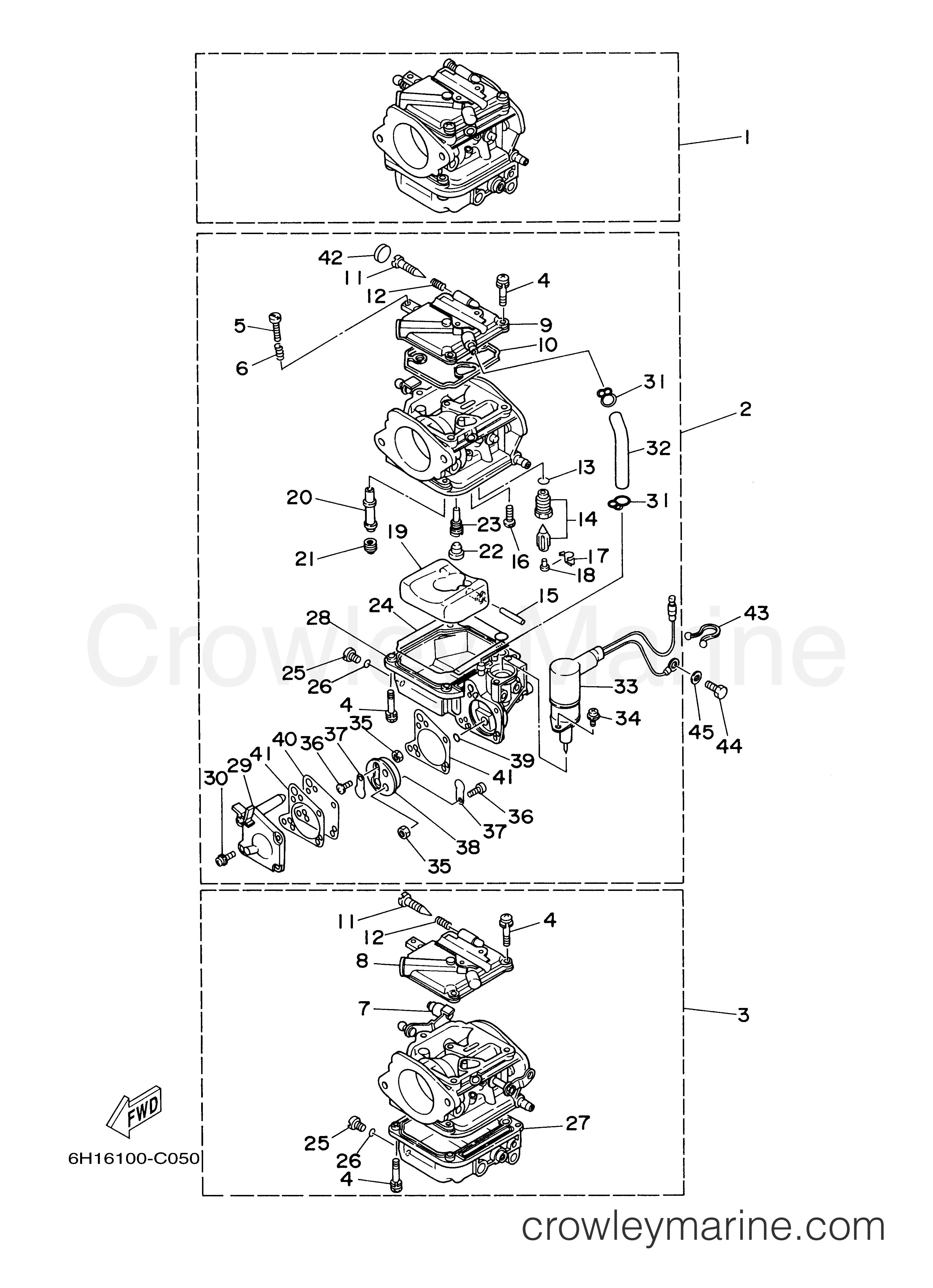 Yamaha Motors 90TLR - CARBURETOR