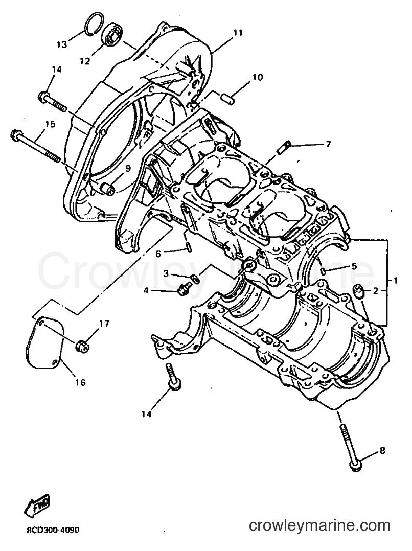 Yamaha Motors VX600ST (8CE1) [010] - CRANKCASE