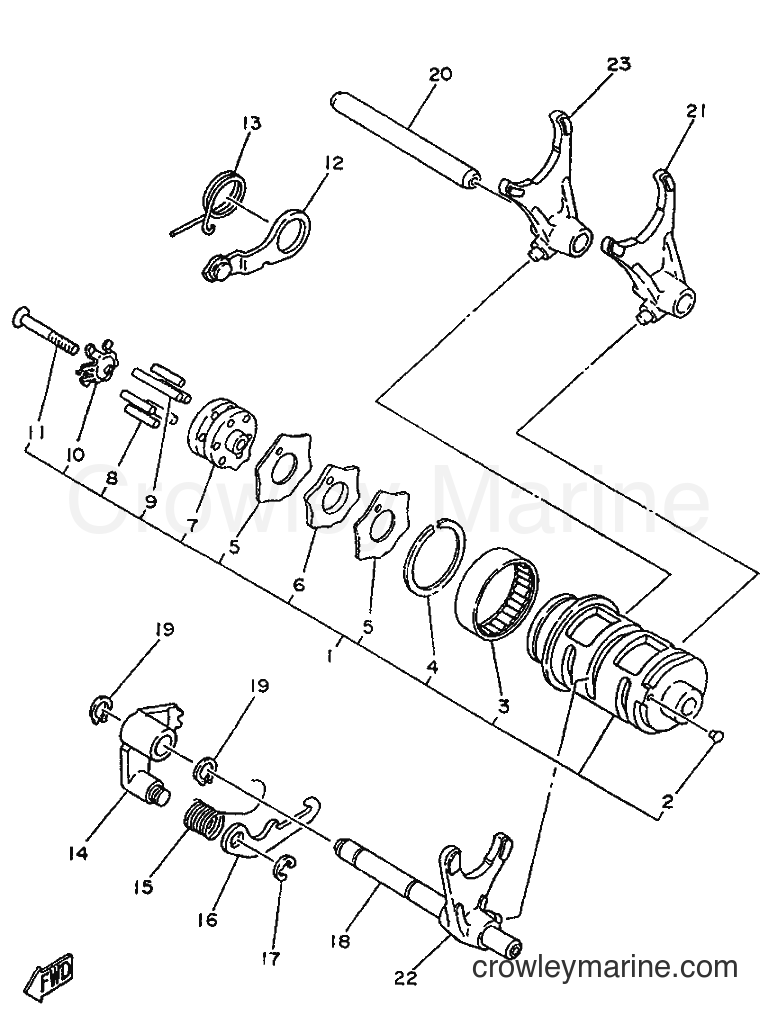 1996 Street Bike SR250 - SR250 (21L2) [999] - SHIFT CAM & FORK
