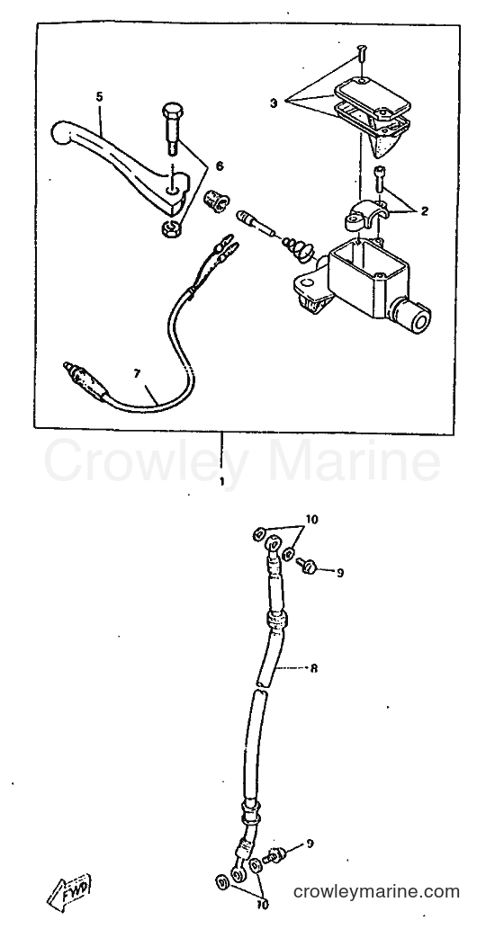 1998 Scooter CW50RS - CW50RS (5CX1) [010] - FRONT MASTER CYLINDER