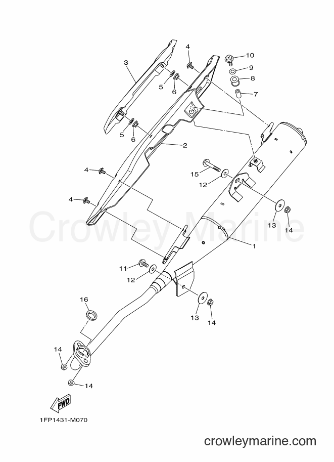 2016 Scooter T115FLSE - T115FLSE (1FCE) [010] - EXHAUST
