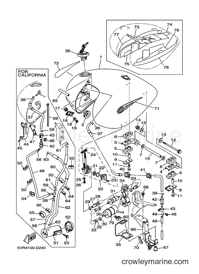 2005 Cruiser XV1700ATS - XV1700ATS (2D93) [020] - FUEL TANK