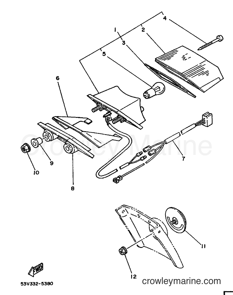 1987 Scooter DT80LC - DT80LC (2RA) [999] - SCHLUSSLEUCHTE