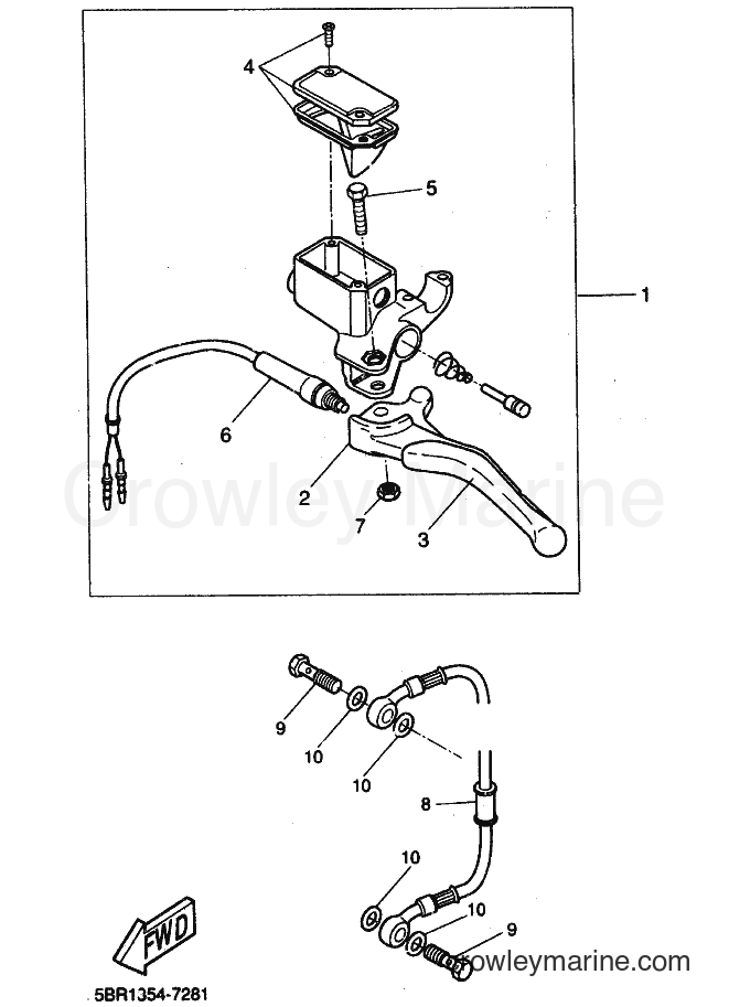 2000 Scooter YQ50L - YQ50L (5KH8) [010] - REAR MASTER CYLINDER