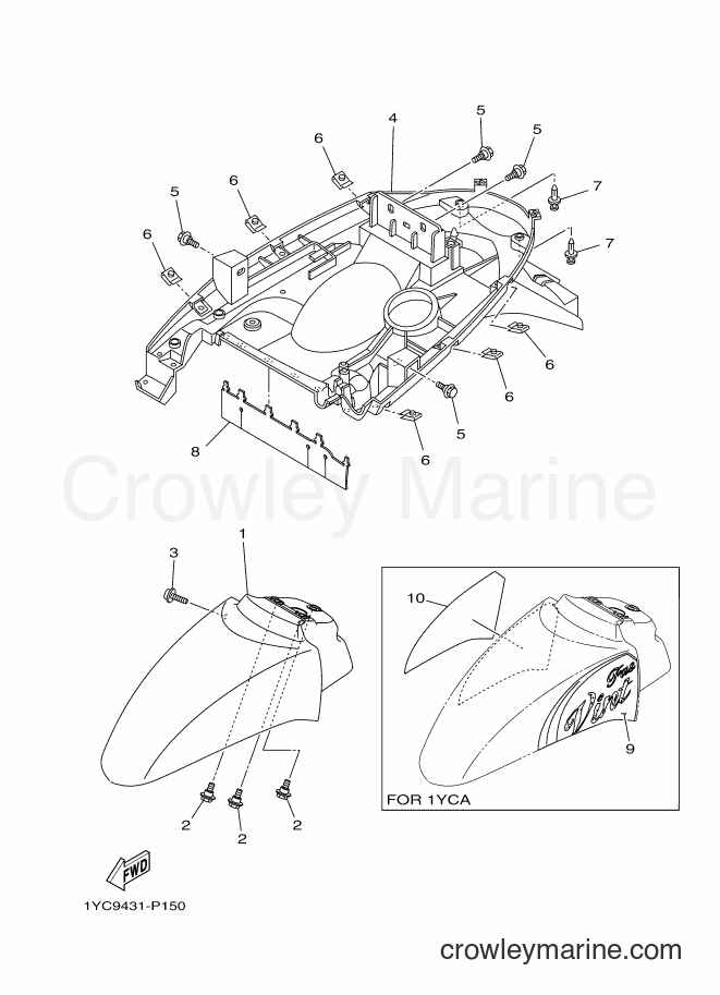 Yamaha Motors AF115F (1YCA) [010] - FENDER
