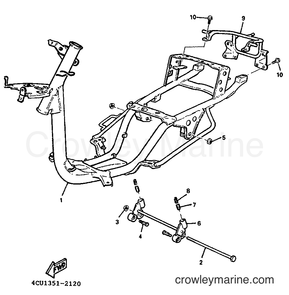1993 Scooter YE50 - YE50 (4FX1) [999] - FRAME