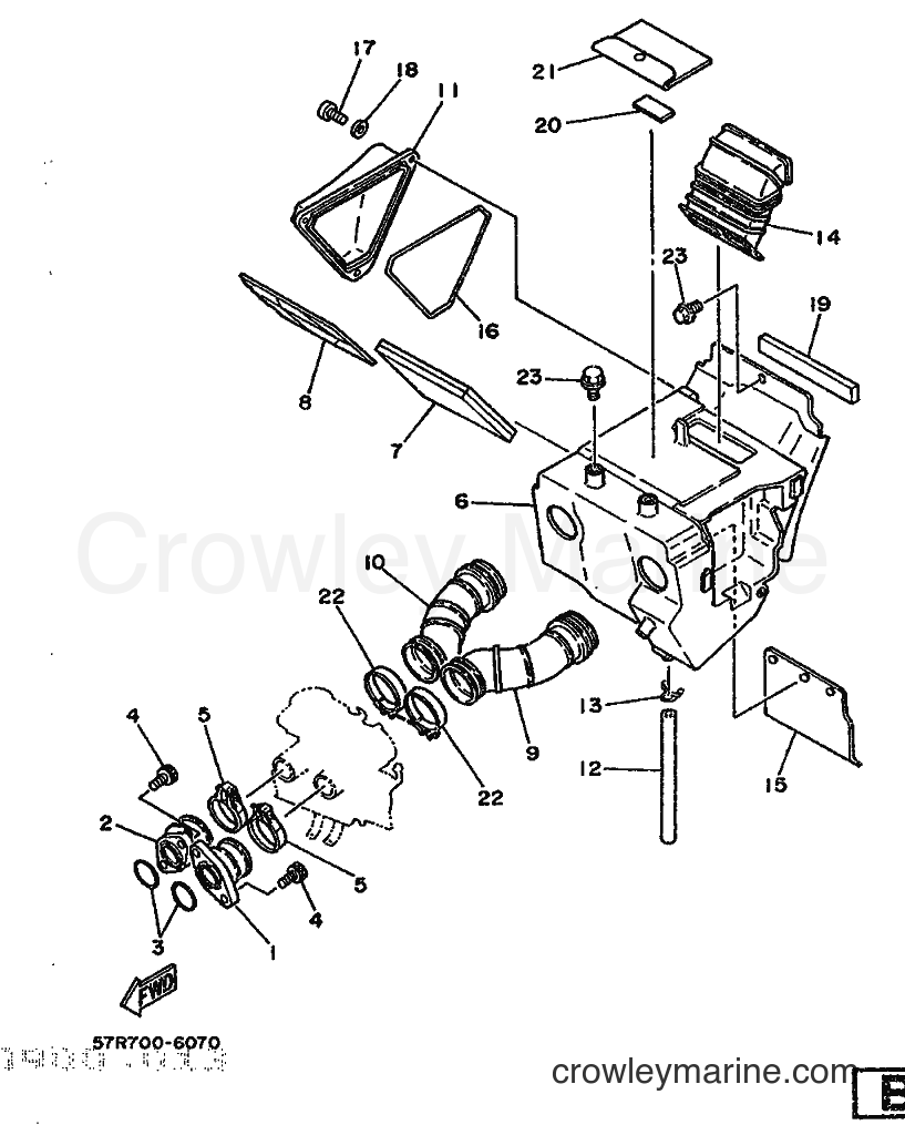 1987 Dirt Bike XT250T - XT250T (1EU0) [010] - INTAKE