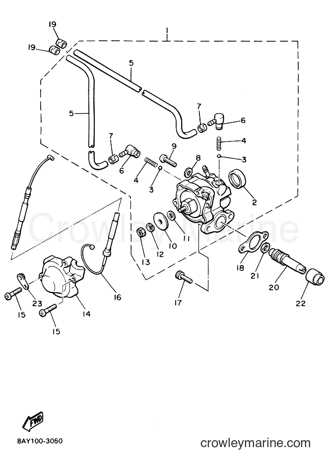 1993 Snowmobile EX570SX - EX570SX (8AY1) [999] - OIL PUMP
