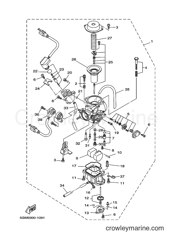 2001 Scooter YP250 - YP250 (5GMA) [080] - CARBURETOR
