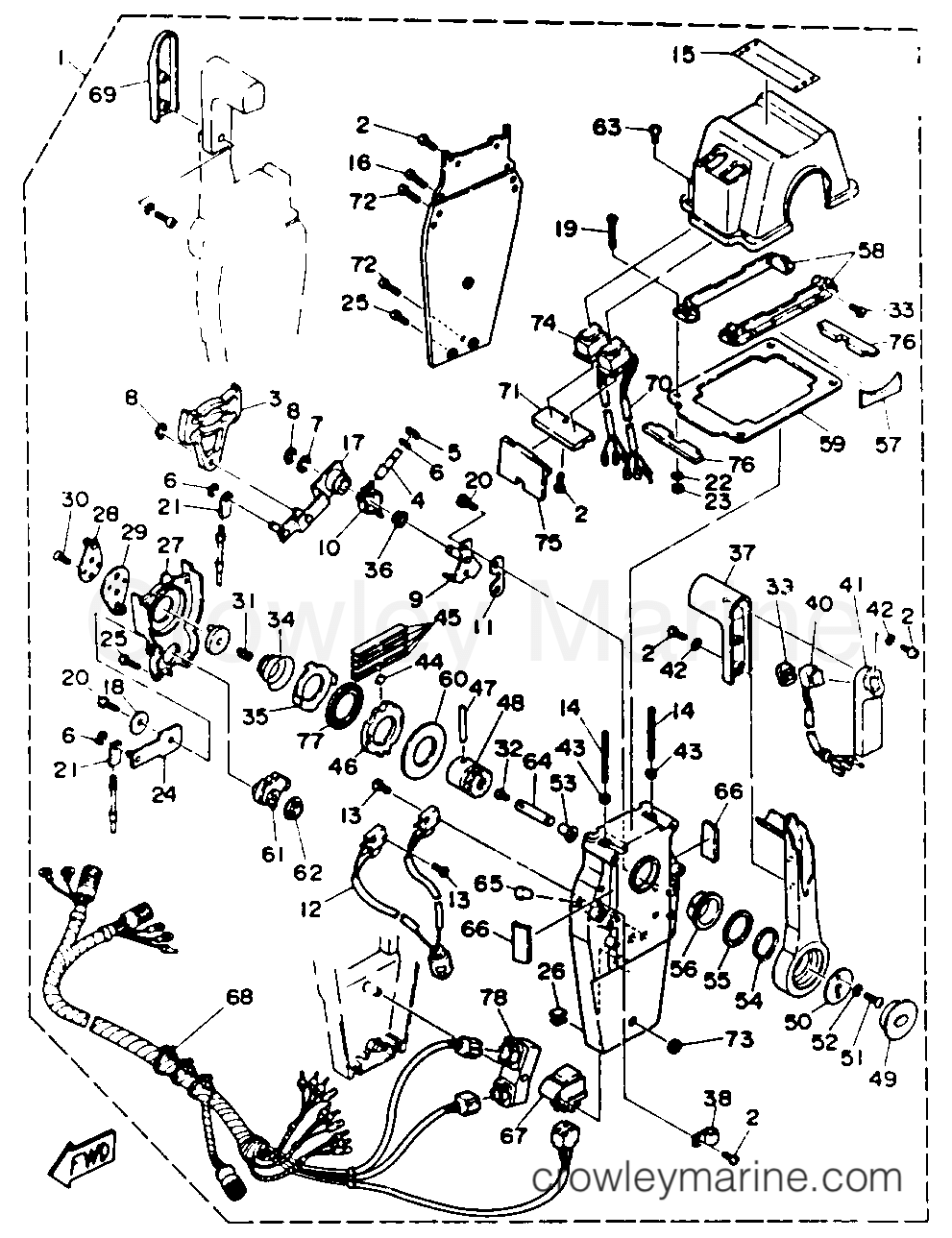 Yamaha Motors INTERMEDIATE - REMOTE CONTROL COMPONENT PARTS 3