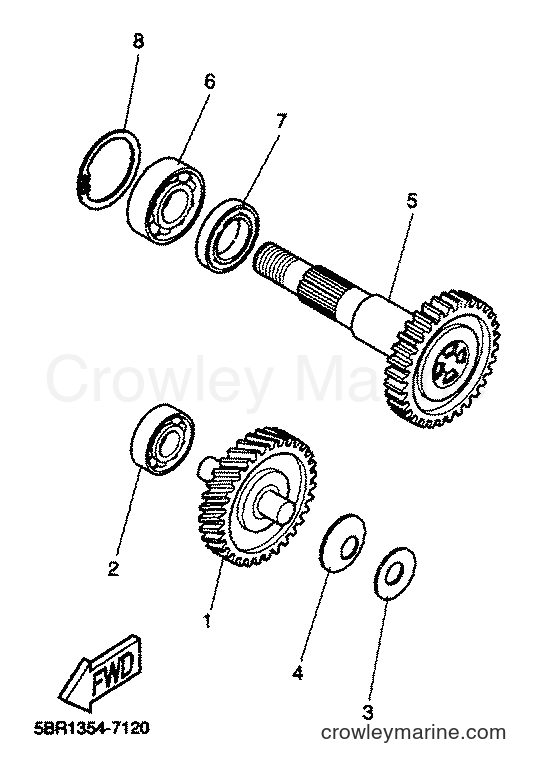 2001 Scooter YQ50 - YQ50 (5PU1) [020] - TRANSMISSION