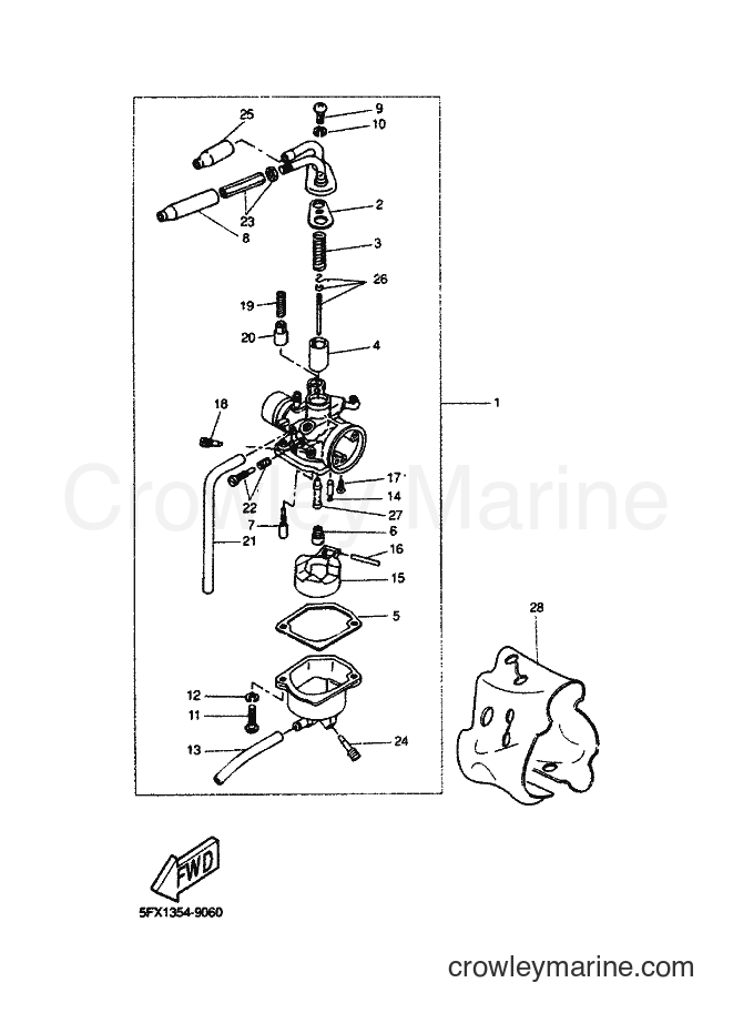 2000 Scooter EW50 - EW50 (5LH1) [010] - CARBURETOR
