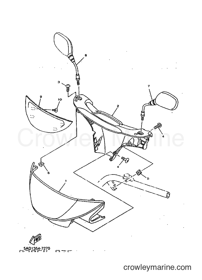1999 Scooter YN50 - YN50 (5ADM) [010] - COWLING 1