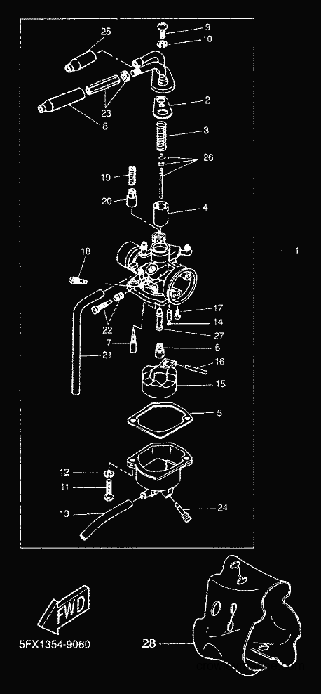 2000 Scooter CW50 - CW50 (5HG4) [010] - CARBURETOR