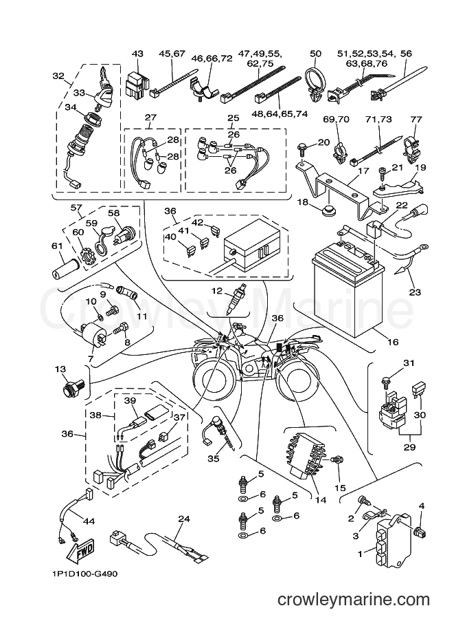 2008 ATV YFM400FWAN - YFM400FWAN (1P1E) [010] - ELECTRICAL 1