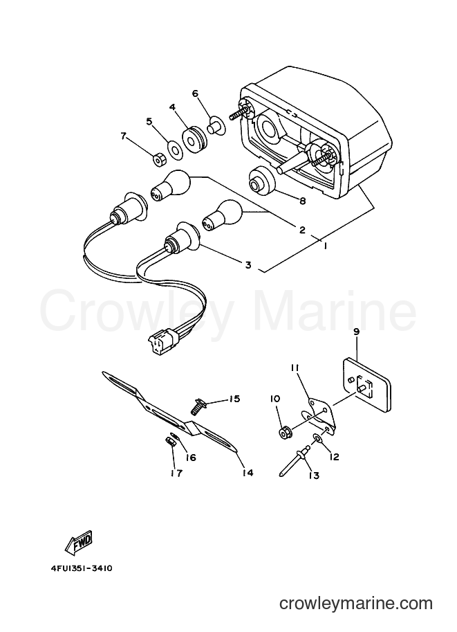 2000 Dirt Bike TDR125 - TDR125 (5AN8) [050] - TAILLIGHT