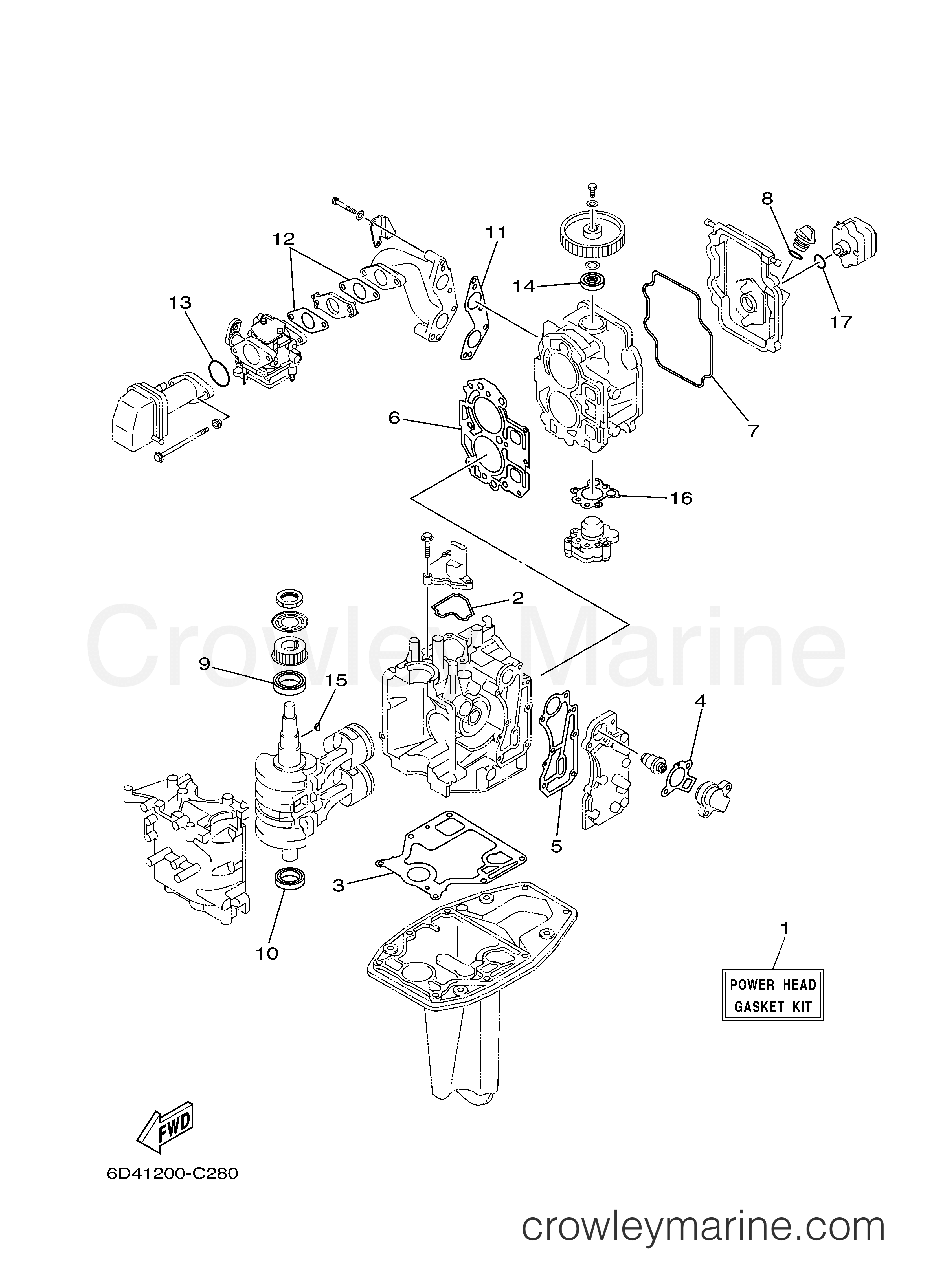Yamaha Motors F15ESH - REPAIR KIT 1
