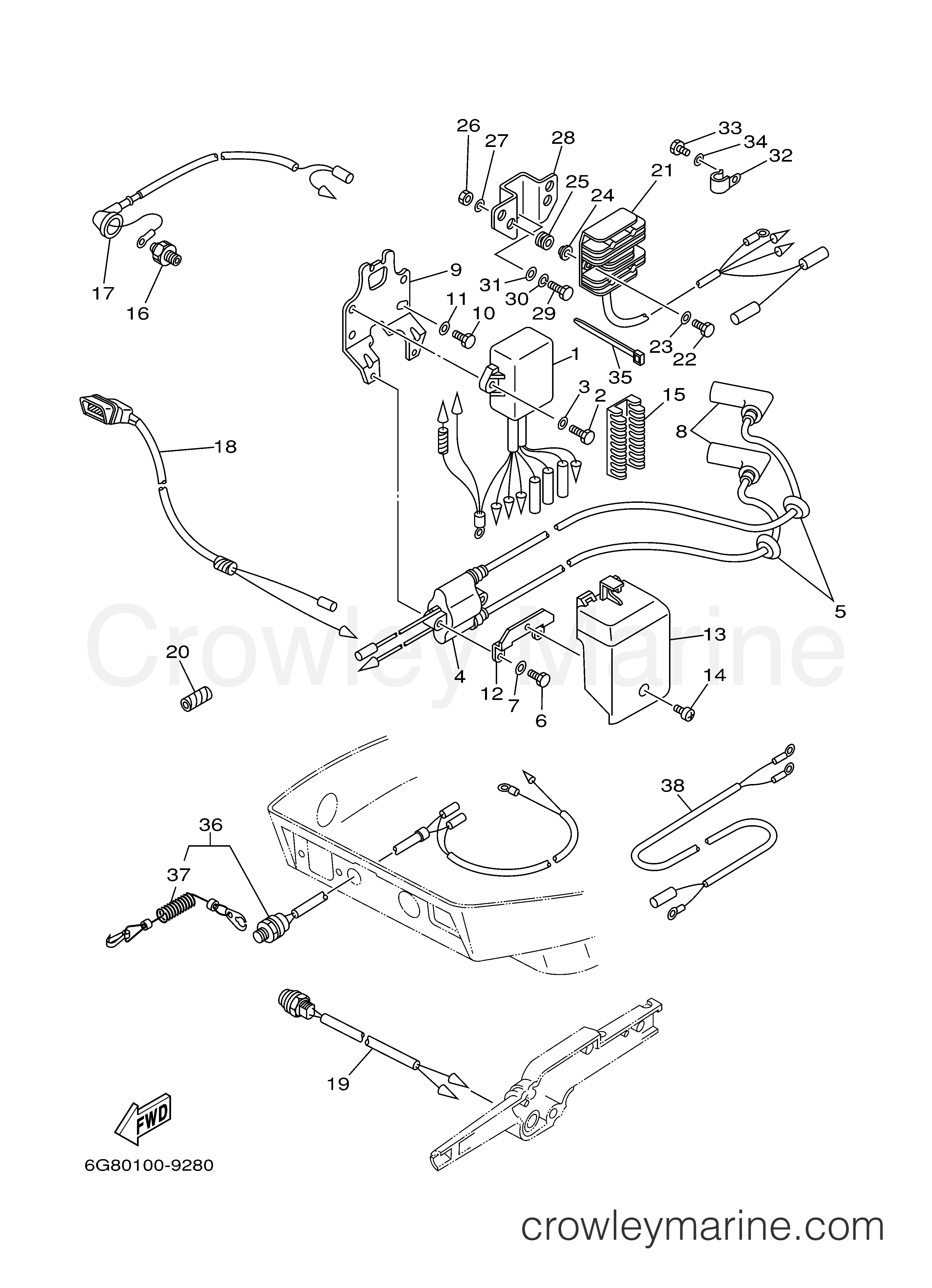 Yamaha Motors T9.9ELHY - ELECTRICAL 1