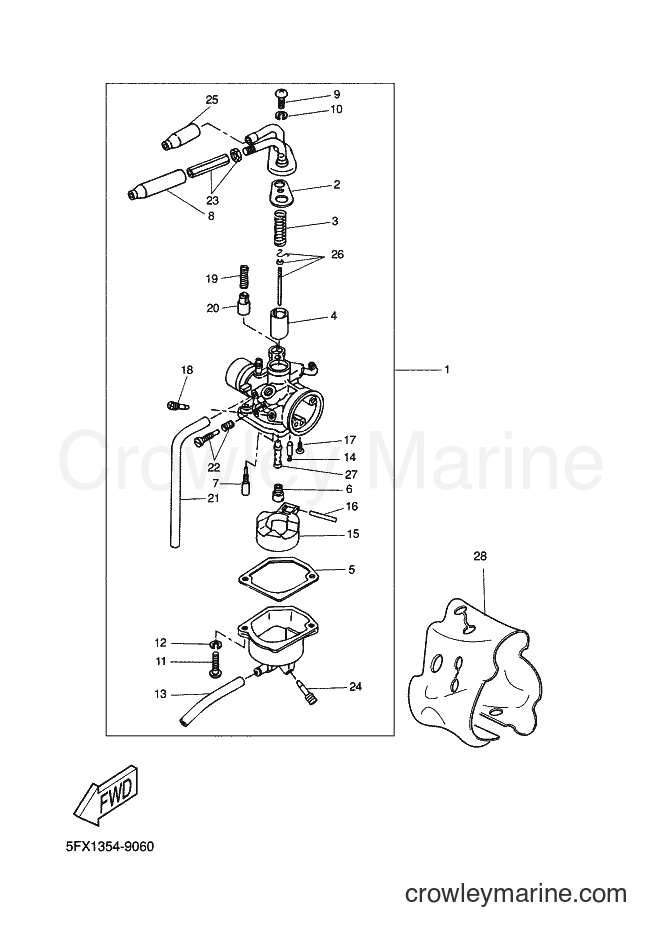 2000 Scooter CW50 - CW50 (5MN1) [030] - CARBURETOR