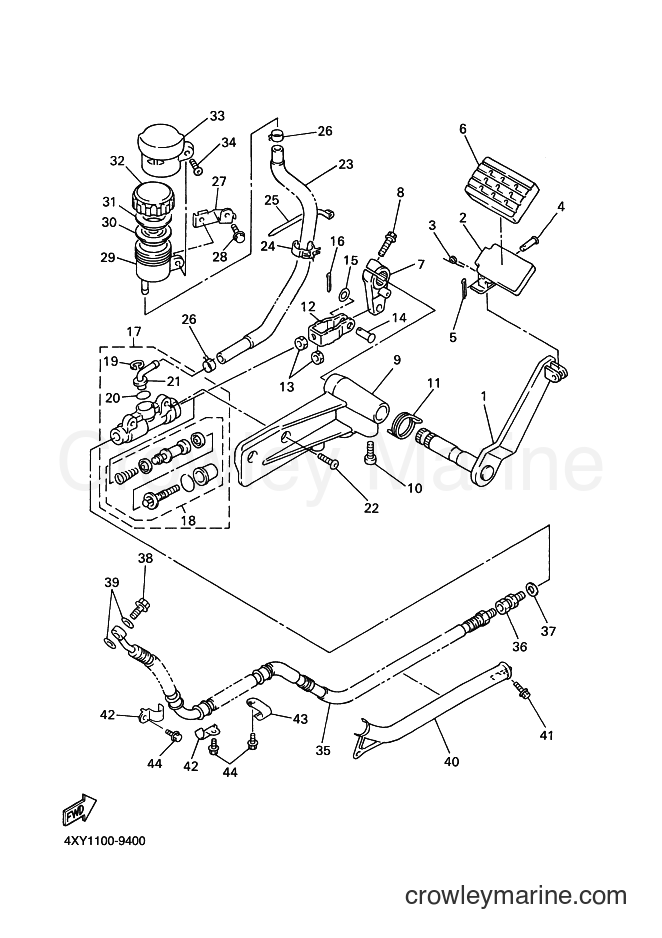 2009 Cruiser XVZ13TFS - XVZ13TFS (2C9U) [010] - REAR MASTER CYLINDER